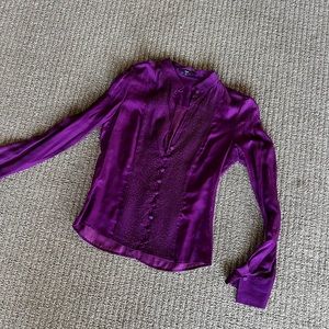 Hugo Boss - button down purple shirt size 6